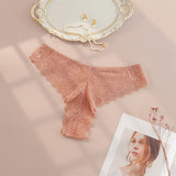 Low Waist plus size g string Seamless Thong pink