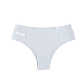 Low Waist plus size g string Seamless Thong white