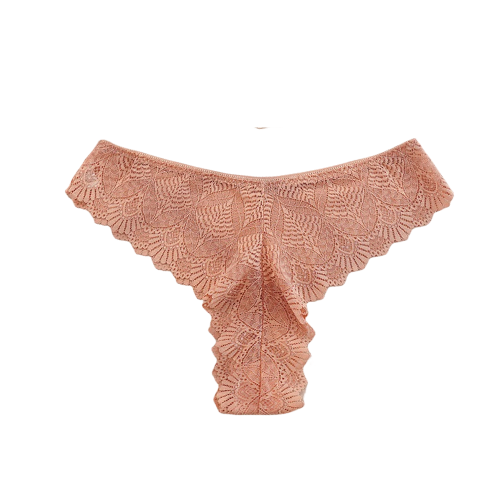 Low Waist plus size g string Seamless Thong orange