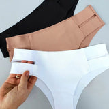 Low Waist plus size g string Seamless Thong set