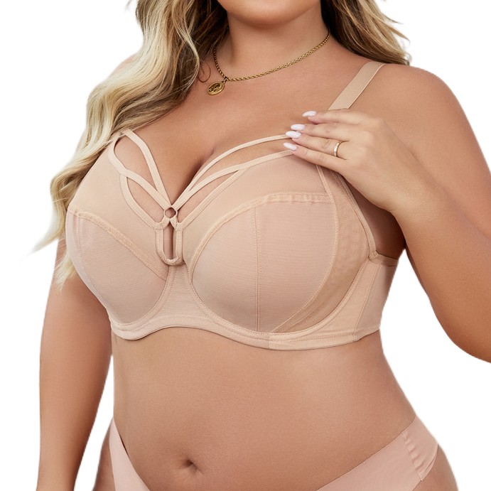 Plus Size T Shirt Bra with Straps