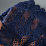 Plus size G string thong cheeky lace blue