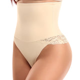High rise Lace edge thong shapewear shaper RosyLemon