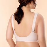 Seamless Low Back plus size everyday sports Bra no wire with wide straps