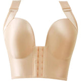 front closure push-up plus size T shirt bra wit wide straps no wire