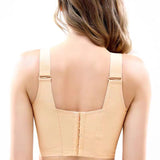 front closure push-up plus size T shirt bra wit wide straps no wire