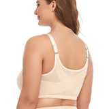 Front closure bra no wire plus size