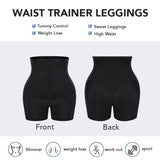 high rise mid thigh front hook sweat shaper rosylemon