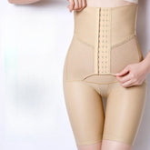 high waist front hook mid thigh shaper