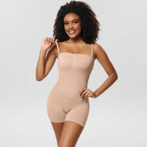 Strapless Mid Thigh Shapewear Bodysuit
