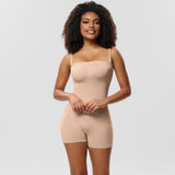 Strapless Mid Thigh Shapewear Bodysuit