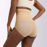 plus size high waist shapewear brief seamless beige rosylemmons