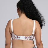 rosy lemon plus size cotton t shirt bra printed pattern