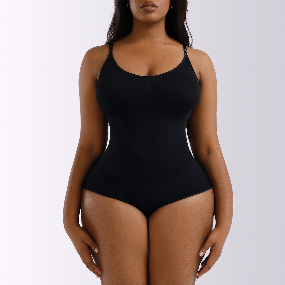 plus size camisole brief shapewear bodysuit black rosylemon