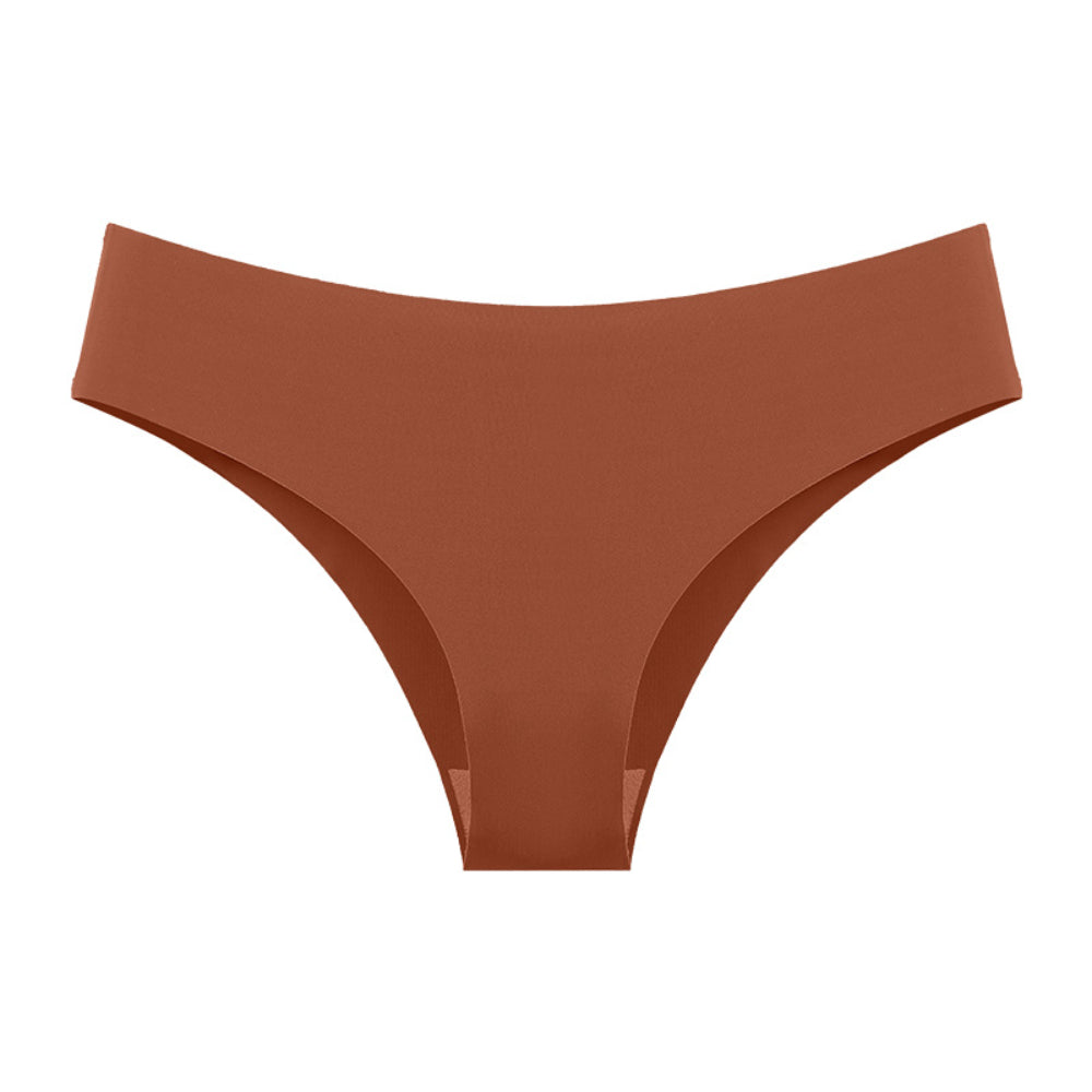 Low Waist plus size g string Seamless Thong orange