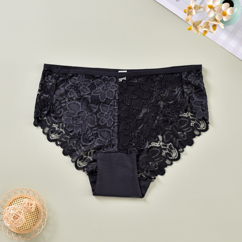 Mid-Waist Lace Brief