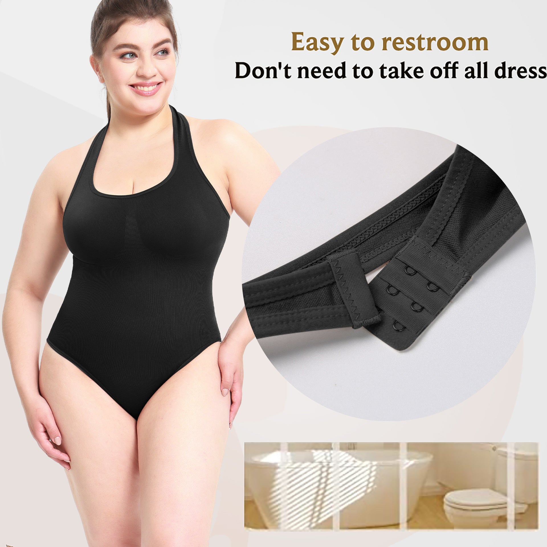 Backless Tummy Control & Butt Lift Shapewear Bodysuit