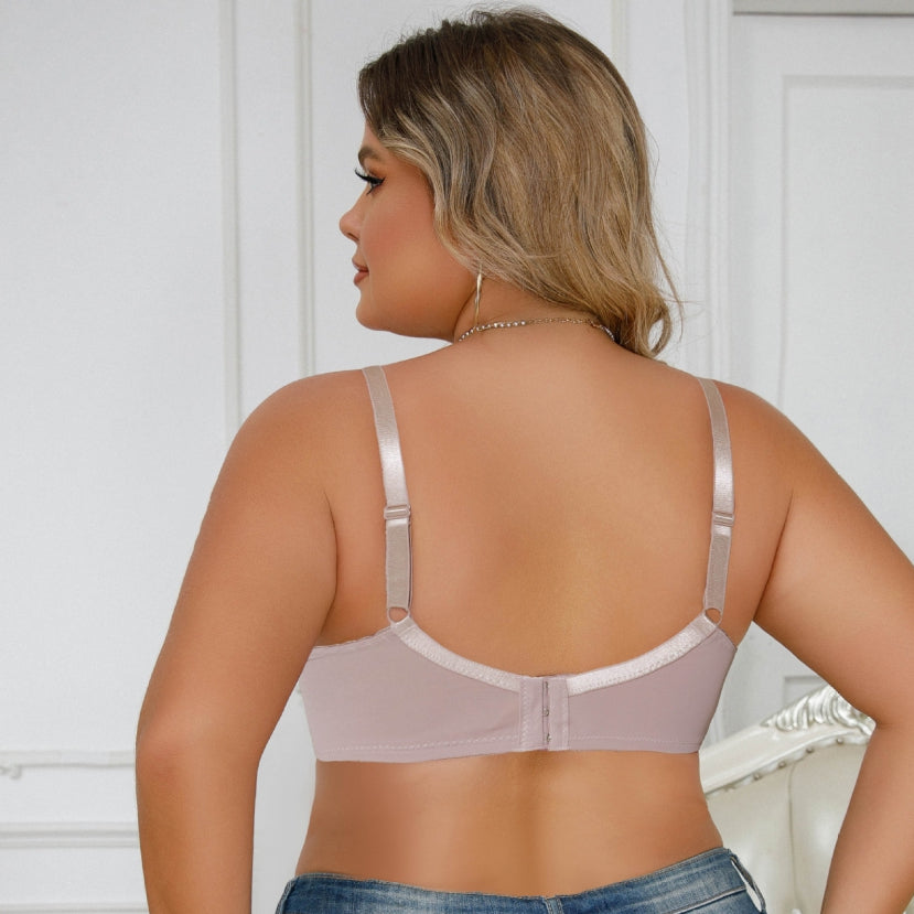 Sexy plus size t shirt bra with straps and lace