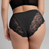 plus size g string Seamless sexy thong cheeky brief lace black