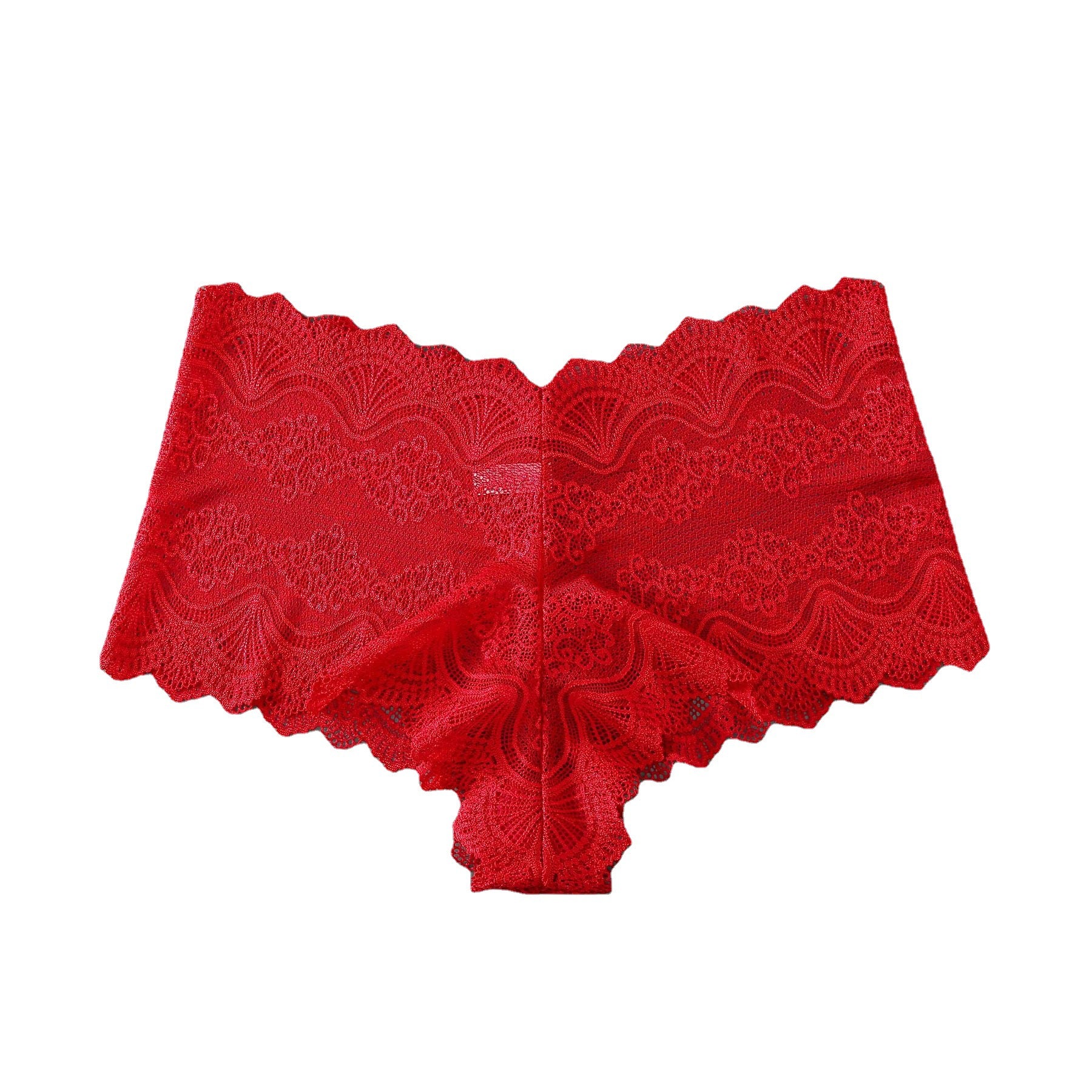 Plus size G string thong cheeky red lace