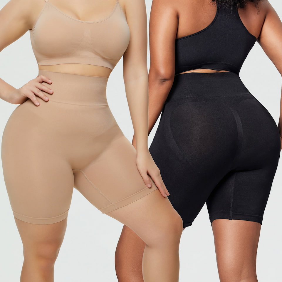 plus size Mid thigh shapewear shorts shaper rosylemon