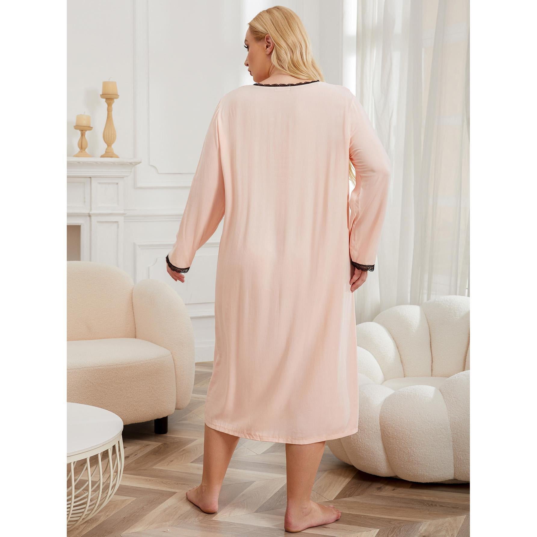 Thin Long Sleeve Nightdress