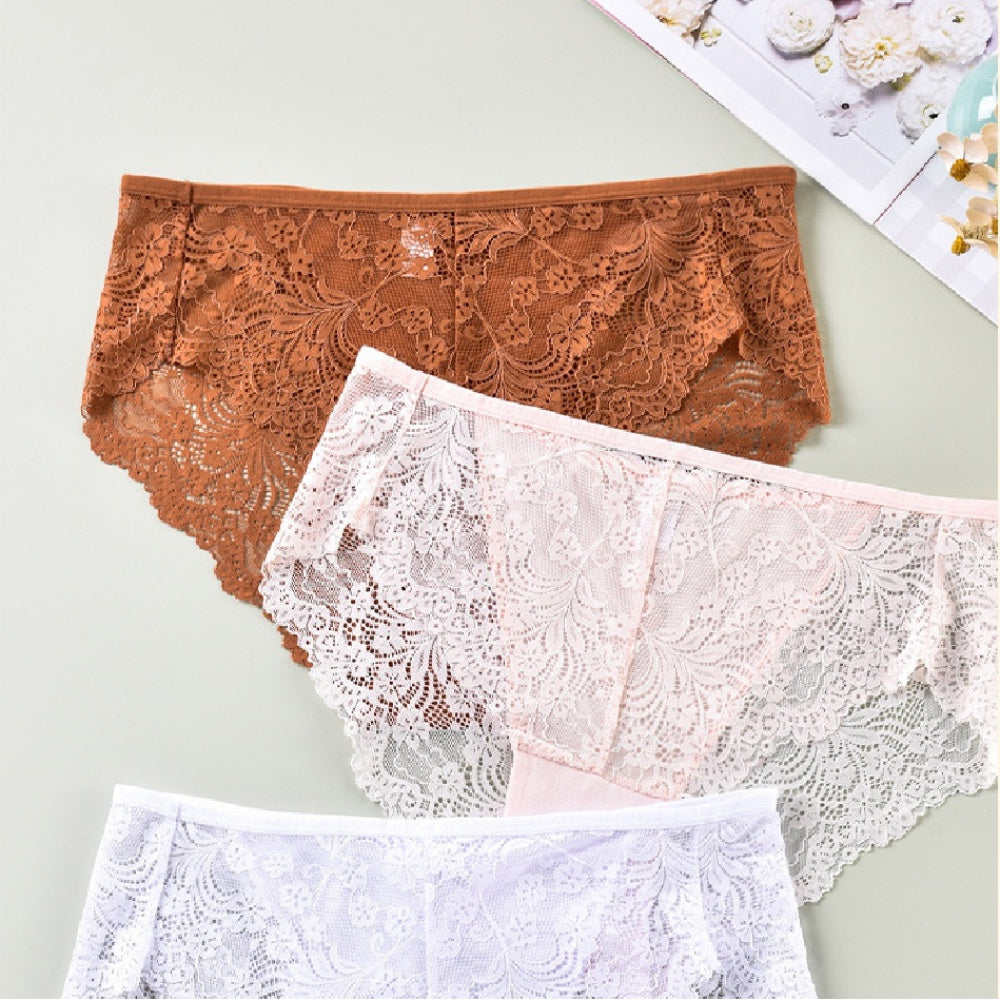 Mid-Waist Lace Brief