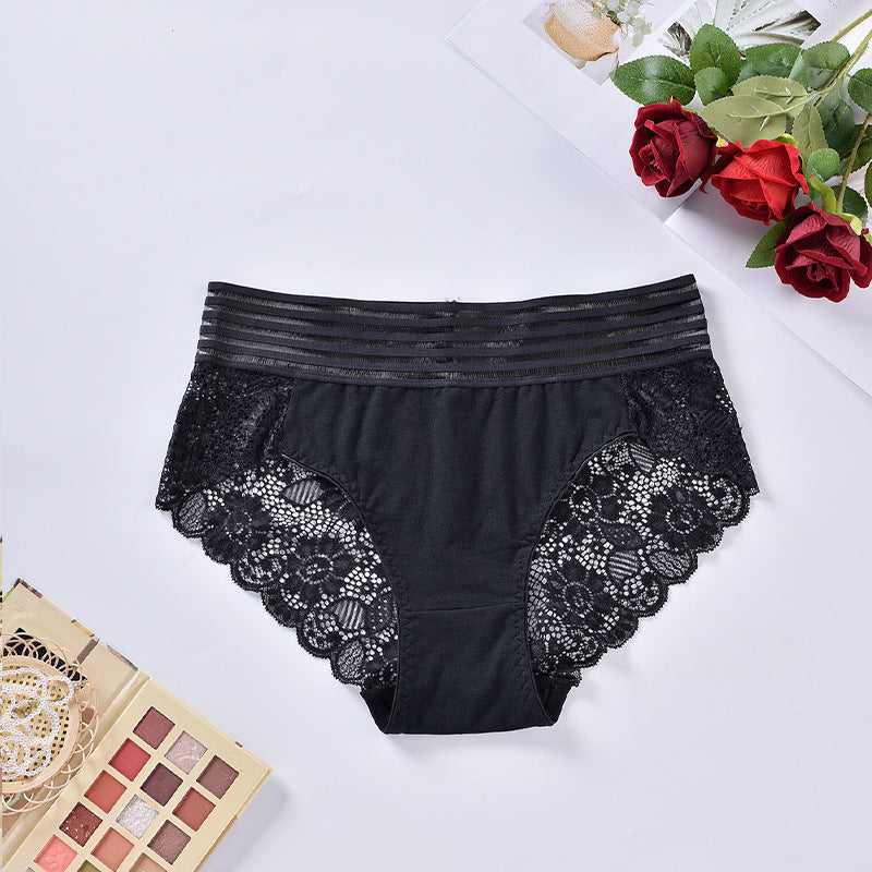 Plus size G string thong cheeky sexy  lace black