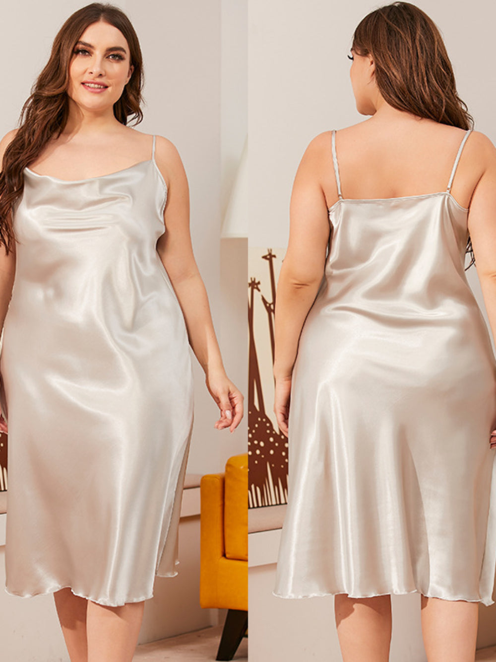 Artificial Silk Slip Nightdress