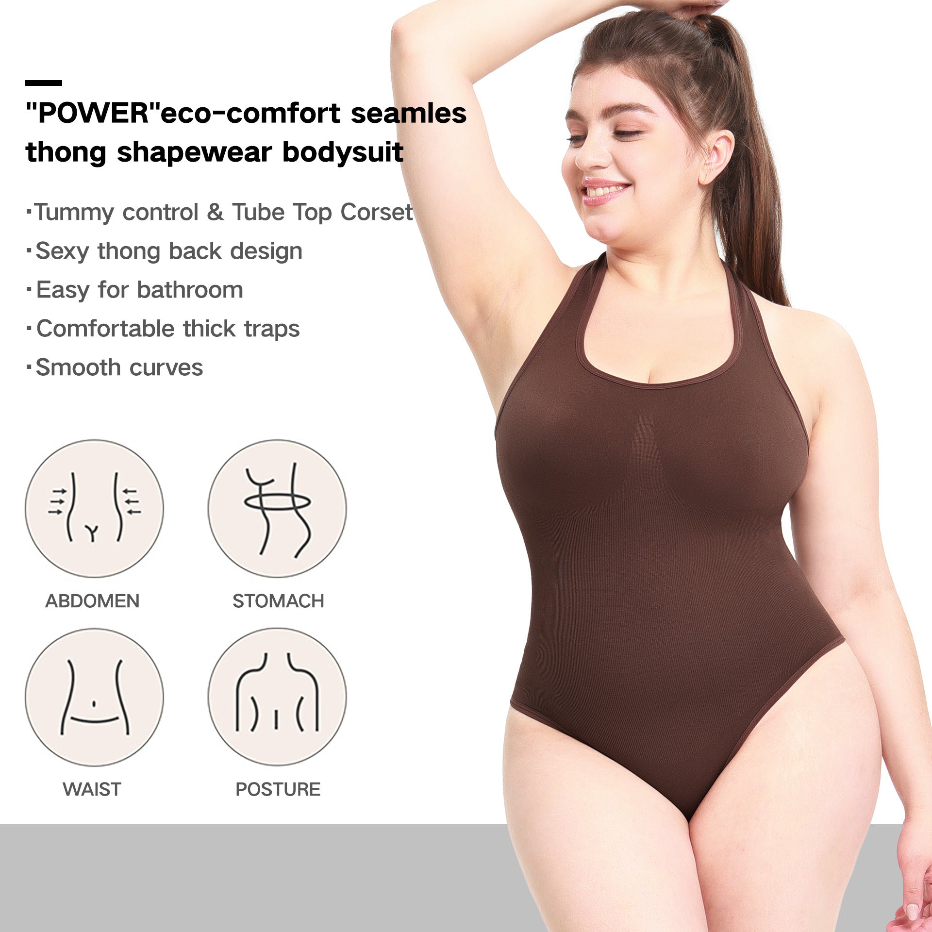 Backless Tummy Control & Butt Lift Shapewear Bodysuit