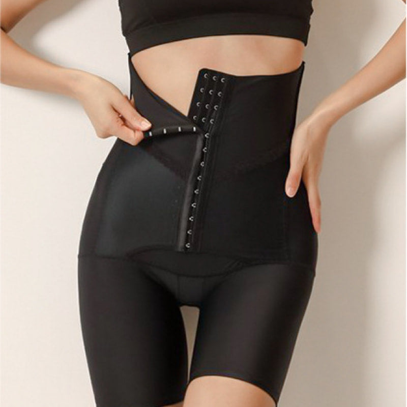 high waist front hook mid thigh shaper 