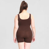 mid thigh camisole shapewear bodysuit brown