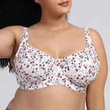 rosy lemon plus size cotton t shirt bra printed pattern