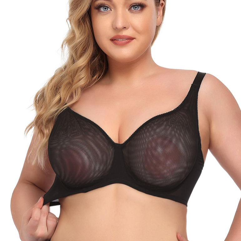 Push-up Mesh See-Through T-Shirt Bra