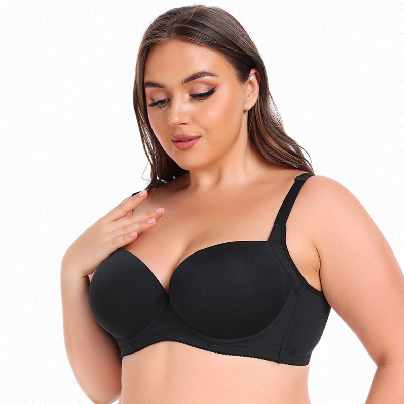 rosy lemon plus size simple t shirt bra with straps extra support